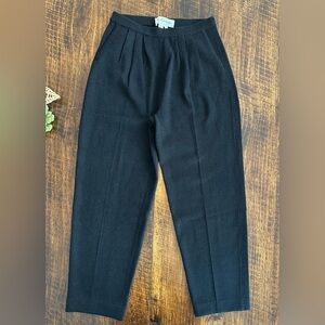 Via Condotti Florida | Vintage Black Knit Pull-On Tapered Ankle Pant, Size M